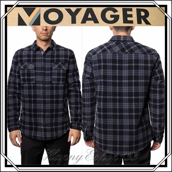 Voyager Mens Polar Sherpa Fleece Shirt 